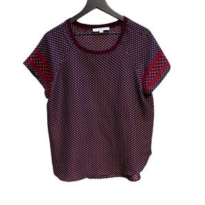 Ann Taylor Loft lightweight rounded hem blouse